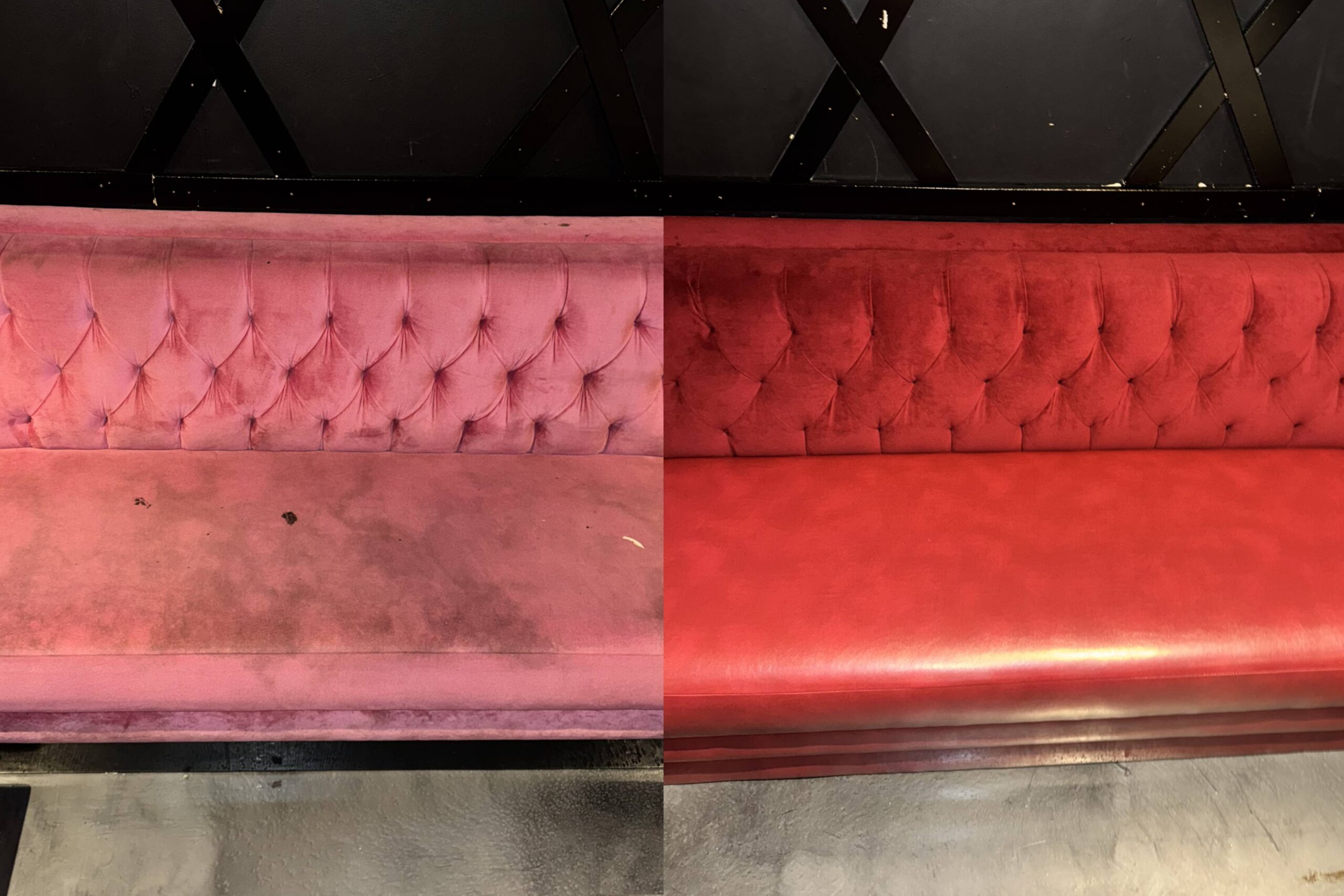 Leather and Fabric upholstery